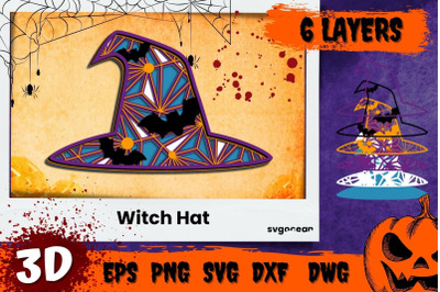 Witch Hat 3D SVG