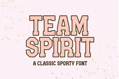 Team Spirit - Retro Sports Font