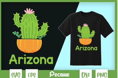 Arizona Cactus Plant with Flower Custome