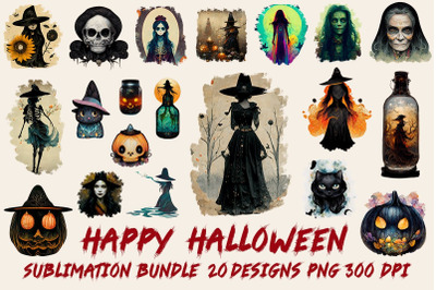 Halloween Sublimation Bundle-20 Designs-220822