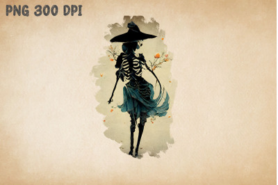 Skeleton Witch Dancing