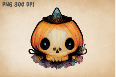 Cute Devil Pumpkin Gift For Halloween