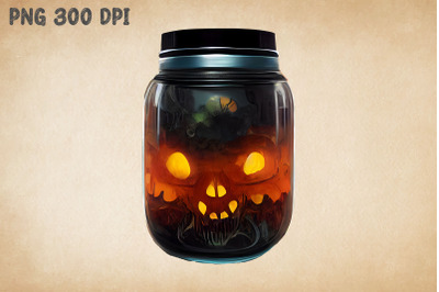 Delvil Pumpkin In A Jar Halloween