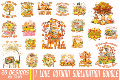 Autumn Sublimation Bundle-20 Designs-220811