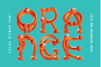 Orange Humans - Color Font