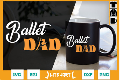 Fitted Dance Dad Ballet SVG