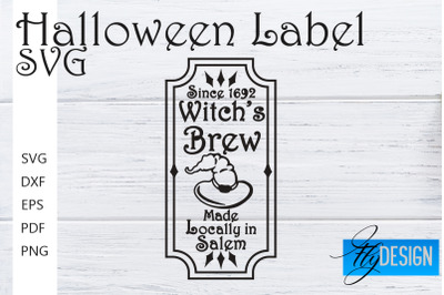 Halloween Labels SVG | Potion Labels | Vintage Bottle Labels