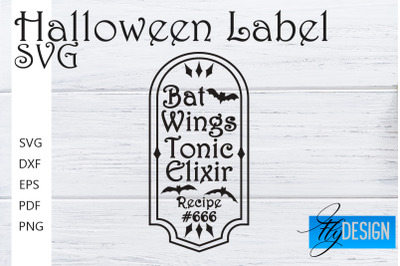 Halloween Labels SVG | Potion Labels | Vintage Bottle Labels