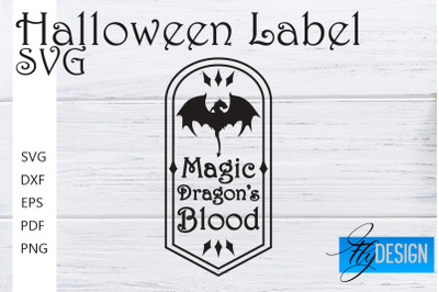 Halloween Labels SVG | Potion Labels | Vintage Bottle Labels