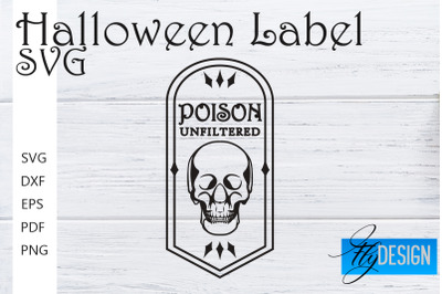 Halloween Labels SVG | Potion Labels | Vintage Bottle Labels