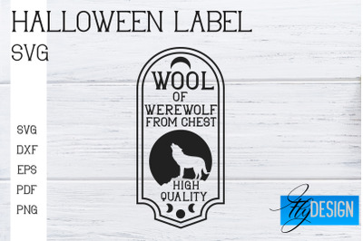 Halloween Labels SVG | Potion Labels | Vintage Bottle Labels