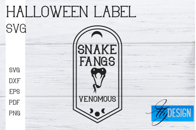 Halloween Labels SVG | Potion Labels | Vintage Bottle Labels