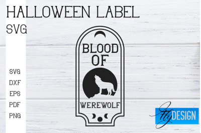 Halloween Labels SVG | Potion Labels | Vintage Bottle Labels