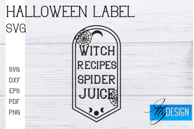 Halloween Labels SVG | Potion Labels | Vintage Bottle Labels