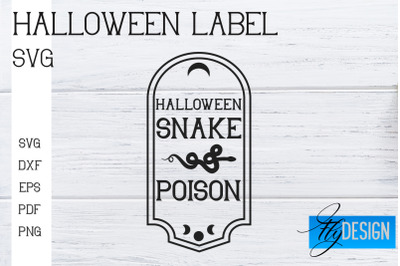 Halloween Labels SVG | Potion Labels | Vintage Bottle Labels