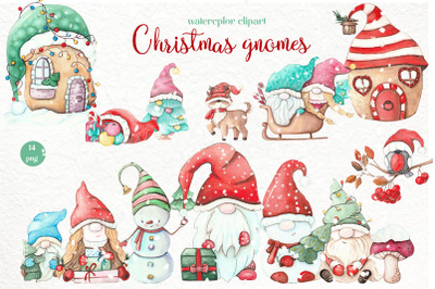 Christmas gnomes PNG clipart. Winter Gnome Clipart