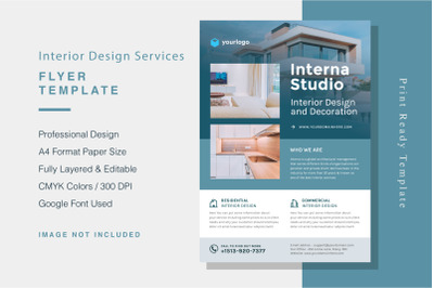 Interior Design Services Flyer Template