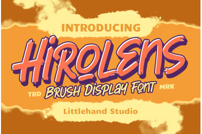 Hirolens - Brush Display Font