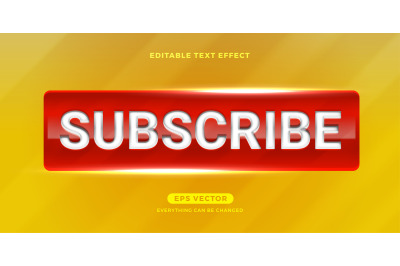 Subscribe text effect