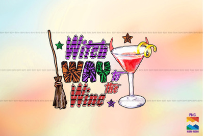 Witch Way To The Wine PNG