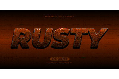Rusty text effect
