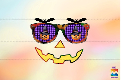 Halloween Glasses Face Pumpkin