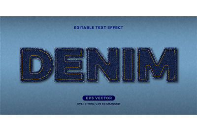 Denim text effect