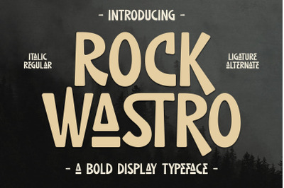 ROCK WASTRO Typeface