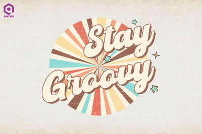 Stay Groovy Retro Background 70s