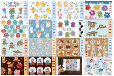 Bundle stickers, file for cutting