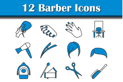 Barber Icon Set