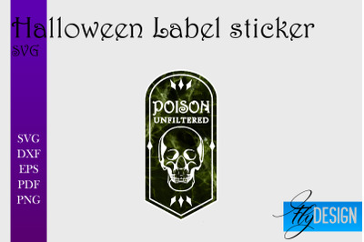 Halloween Labels Sublimation | Potion Labels | Vintage Bottle Labels