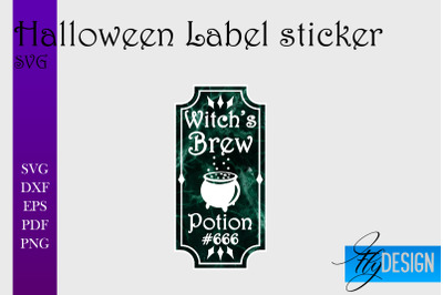 Halloween Labels Sublimation | Potion Labels | Vintage Bottle Labels