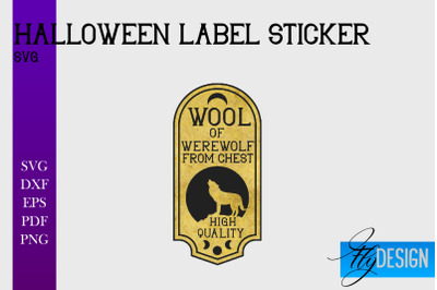 Halloween Labels Sublimation | Potion Labels | Vintage Bottle Labels