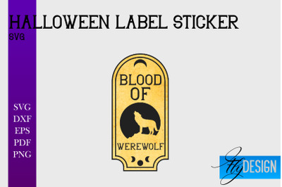 Halloween Labels Sublimation | Potion Labels | Vintage Bottle Labels