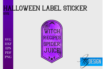 Halloween Labels Sublimation | Potion Labels | Vintage Bottle Labels