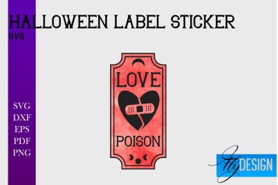 Halloween Labels Sublimation | Potion Labels | Vintage Bottle Labels