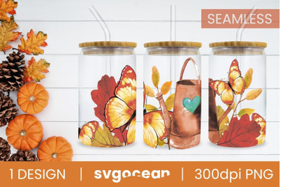 Autumn Can Glass Wrap Sublimation