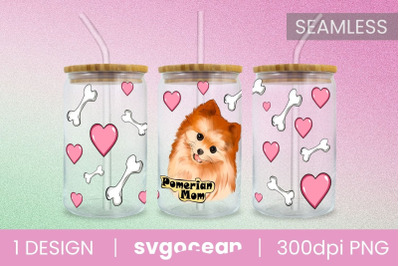 Pomeranian Can Glass PNG