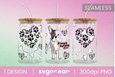 French Bulldog Can Glass PNG