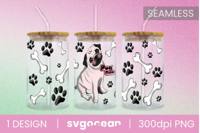 Pug Can Glass PNG