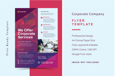 Corporate Company Flyer Template