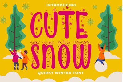 Cute Snow - Quirky Winter Font