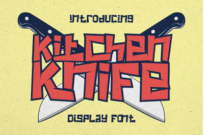 Kitchen Knife - Display Font