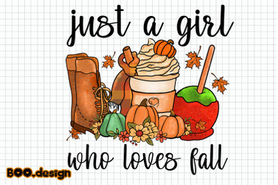 Just A Girl Who Loves Fall Graphics