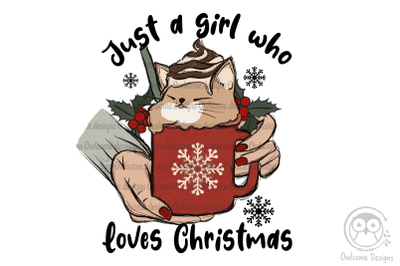 Girl Loves Christmas Sublimation