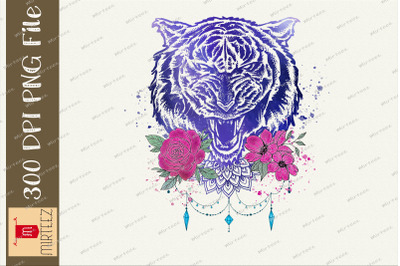 Galaxy Floral Tiger Love Nature