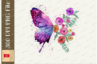 Galaxy Floral Butterfly Love Nature