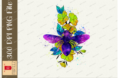 Galaxy Floral Bee Love Nature