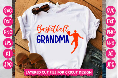 BASKETBALL GRANDMA SVG CUT FILE